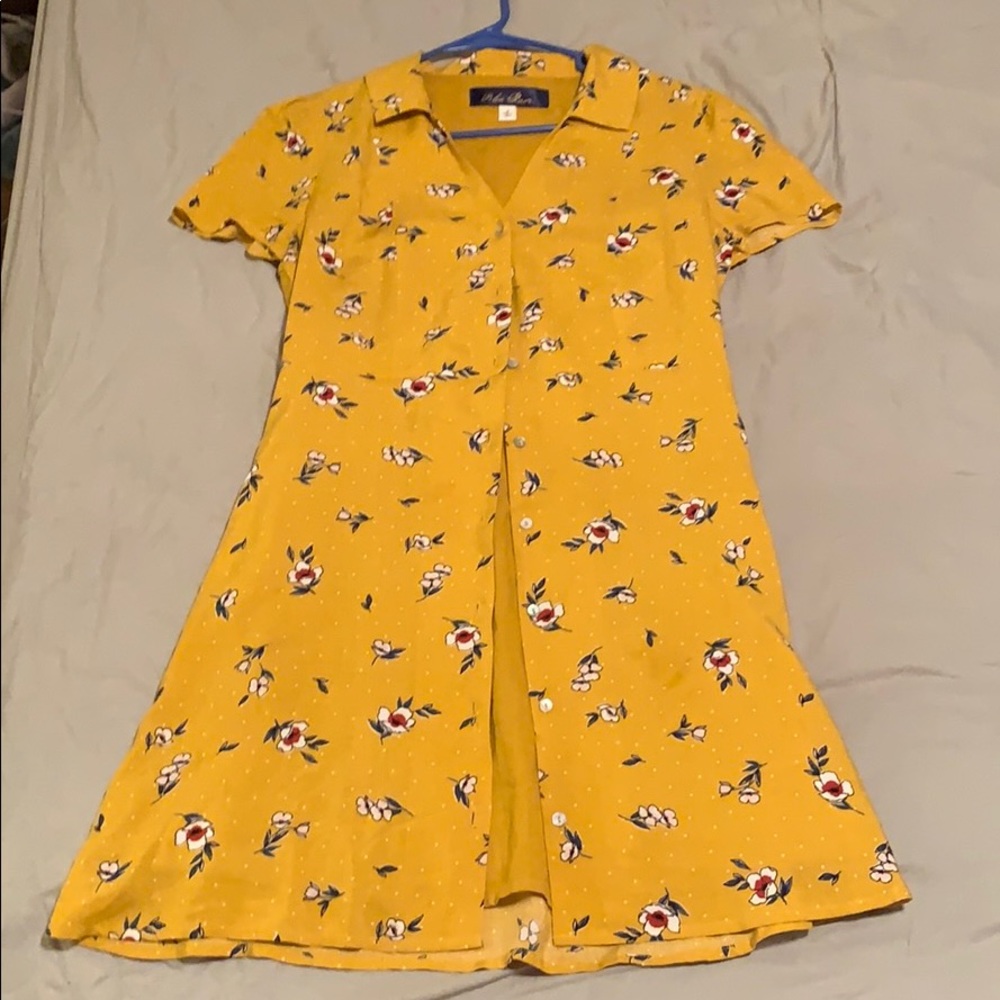 Vintage Inspired Button Down Floral Dress